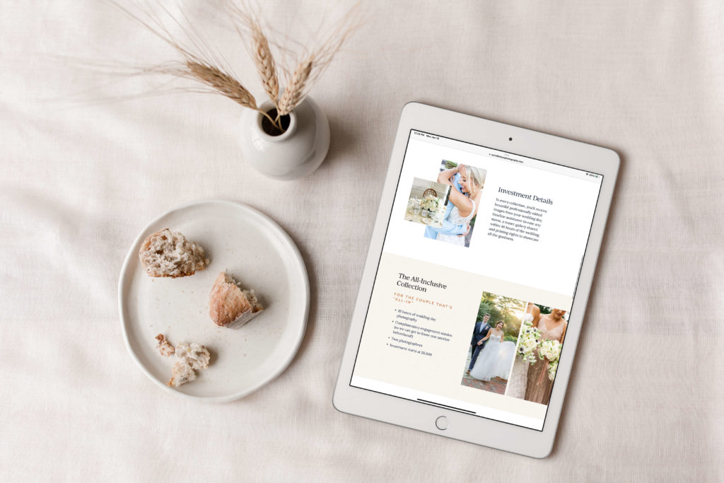 Logo and website design for wedding photographer
