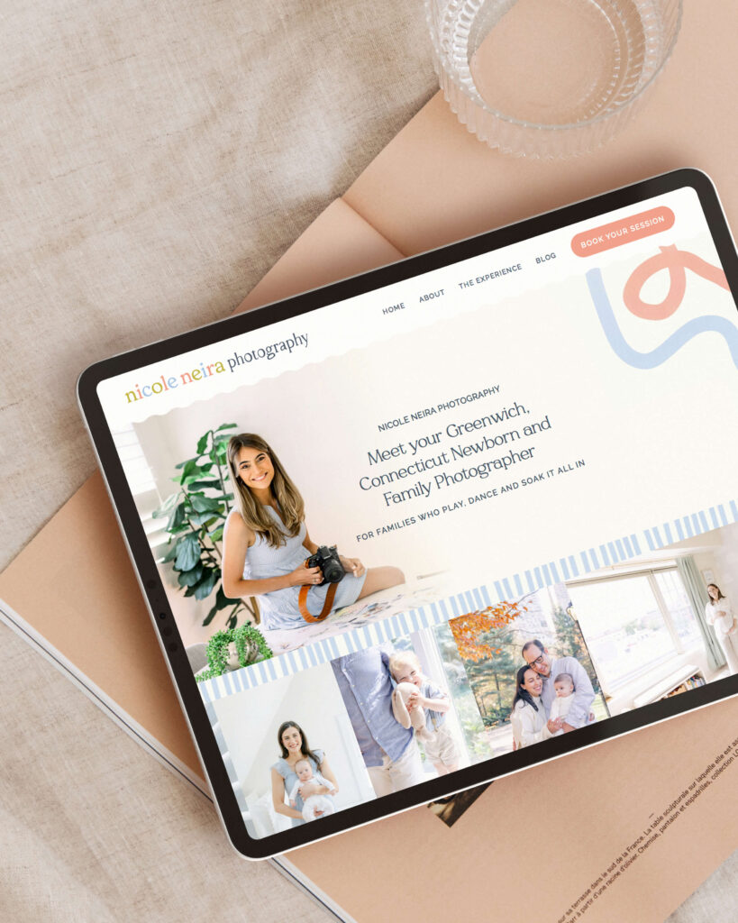 Nicole Neira about page website design