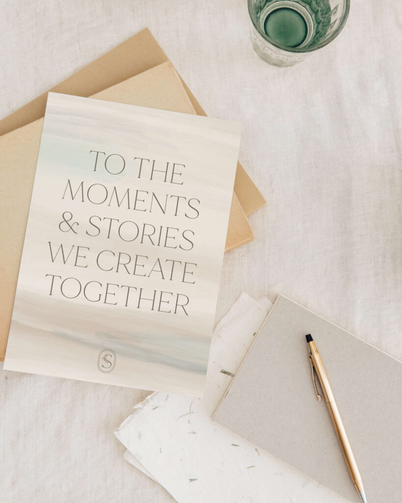 post card design for Sarah Steinke