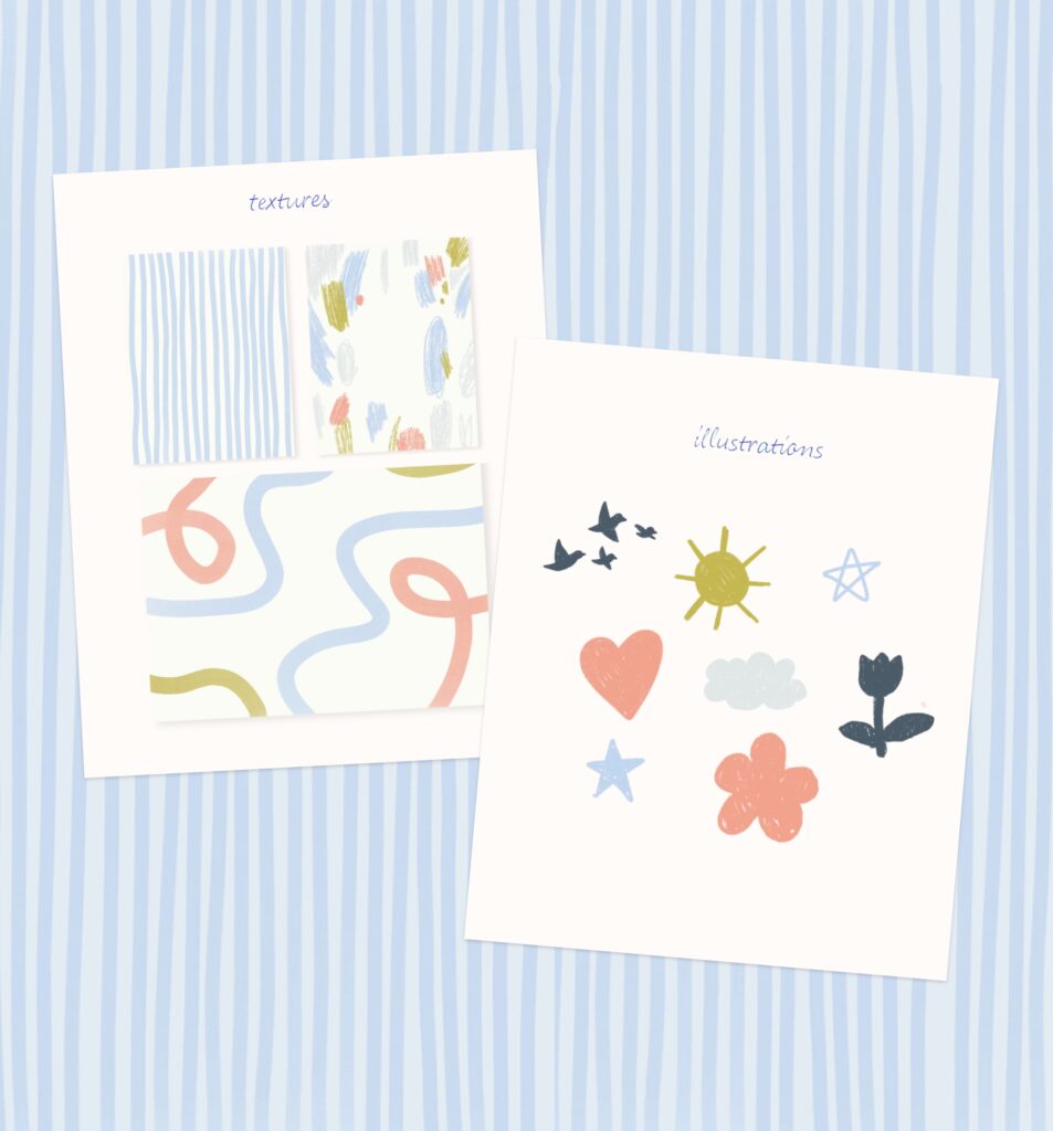 elements of branding textures vs illustration