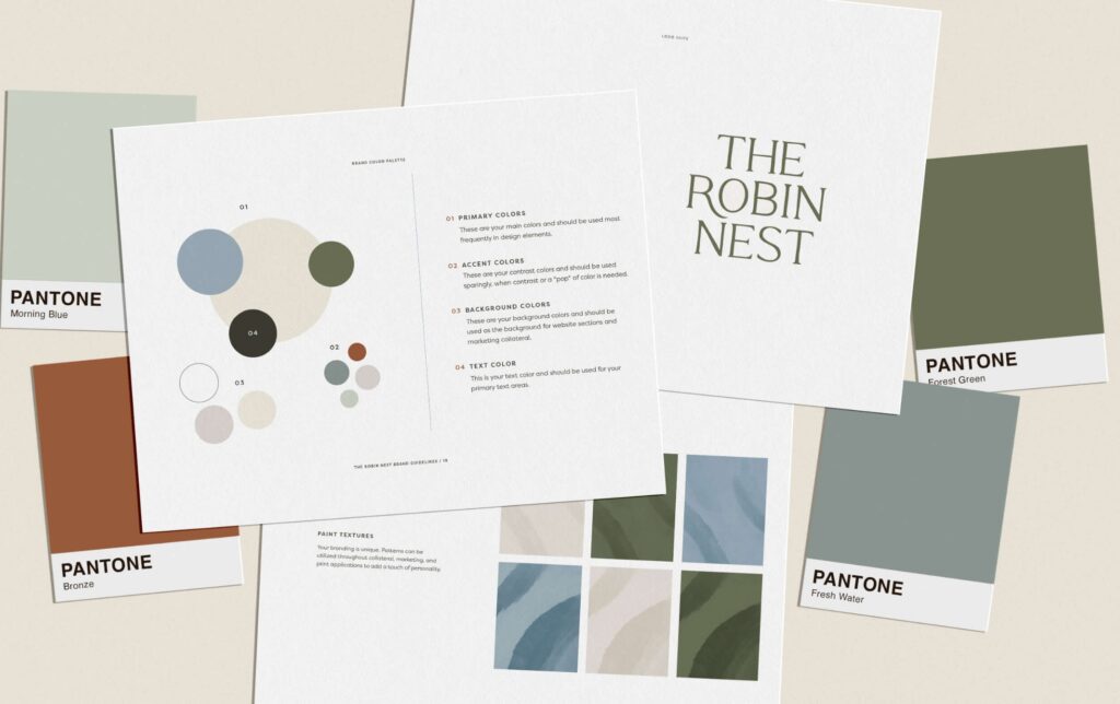brand textures for the robin nest
