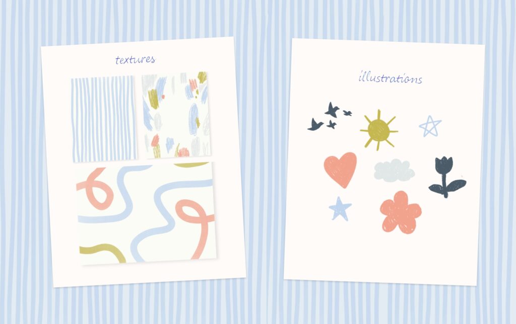elements of branding textures vs illustration