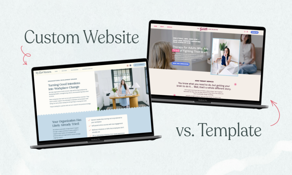 Custom Website vs Template