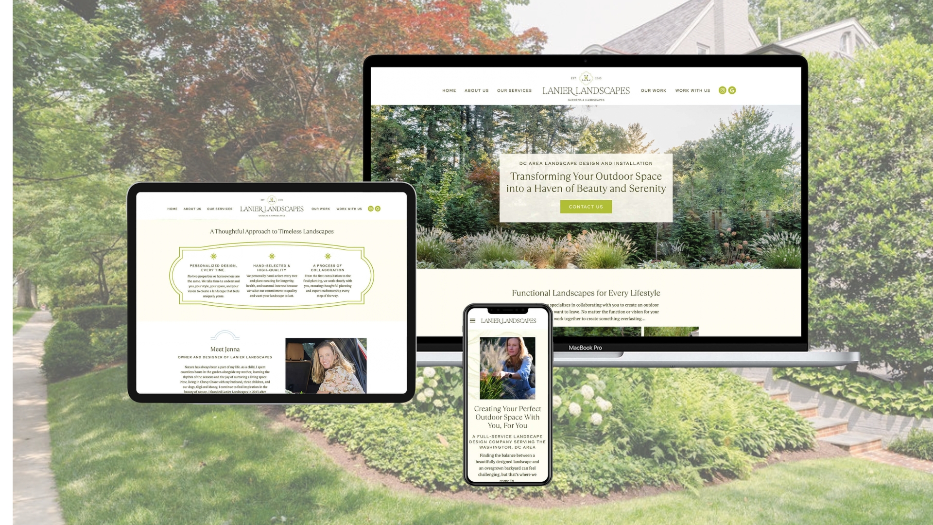 Website Design for Lanier Landscapes