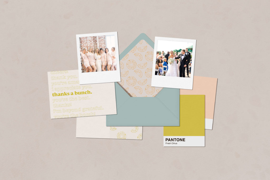 Brand elements for high end wedding photographer