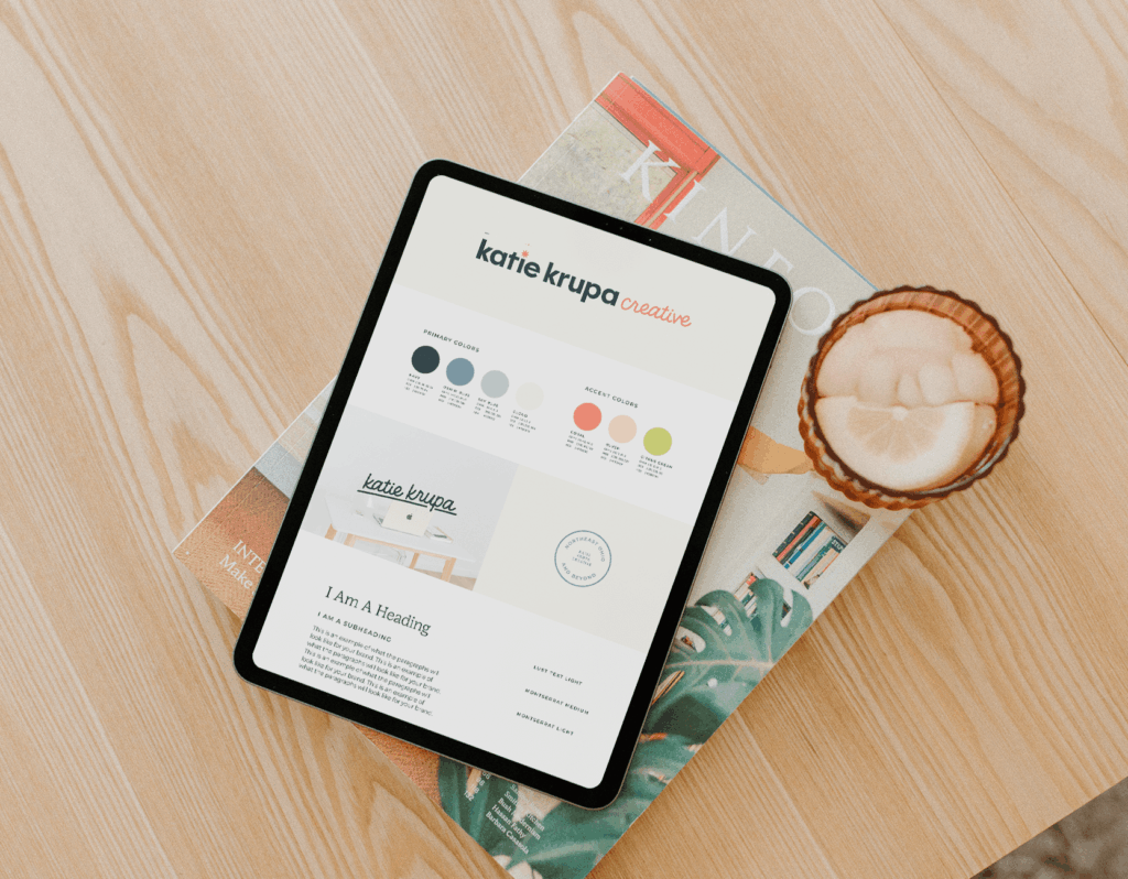 feminine branding color palette for photographer